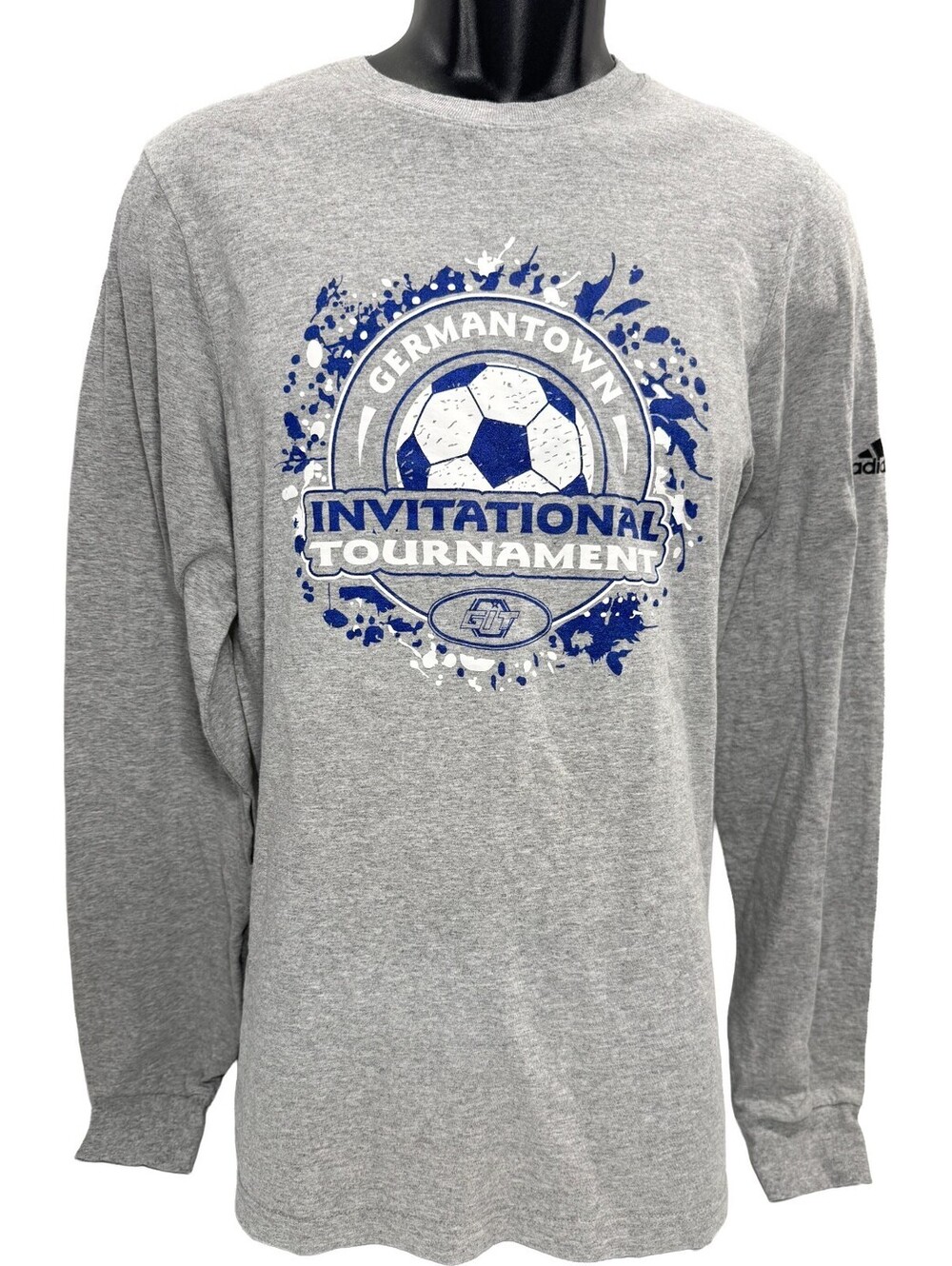 Germantown Invitational Tournament Soccer Long Sleeve T-Shirt Small Adidas Tee